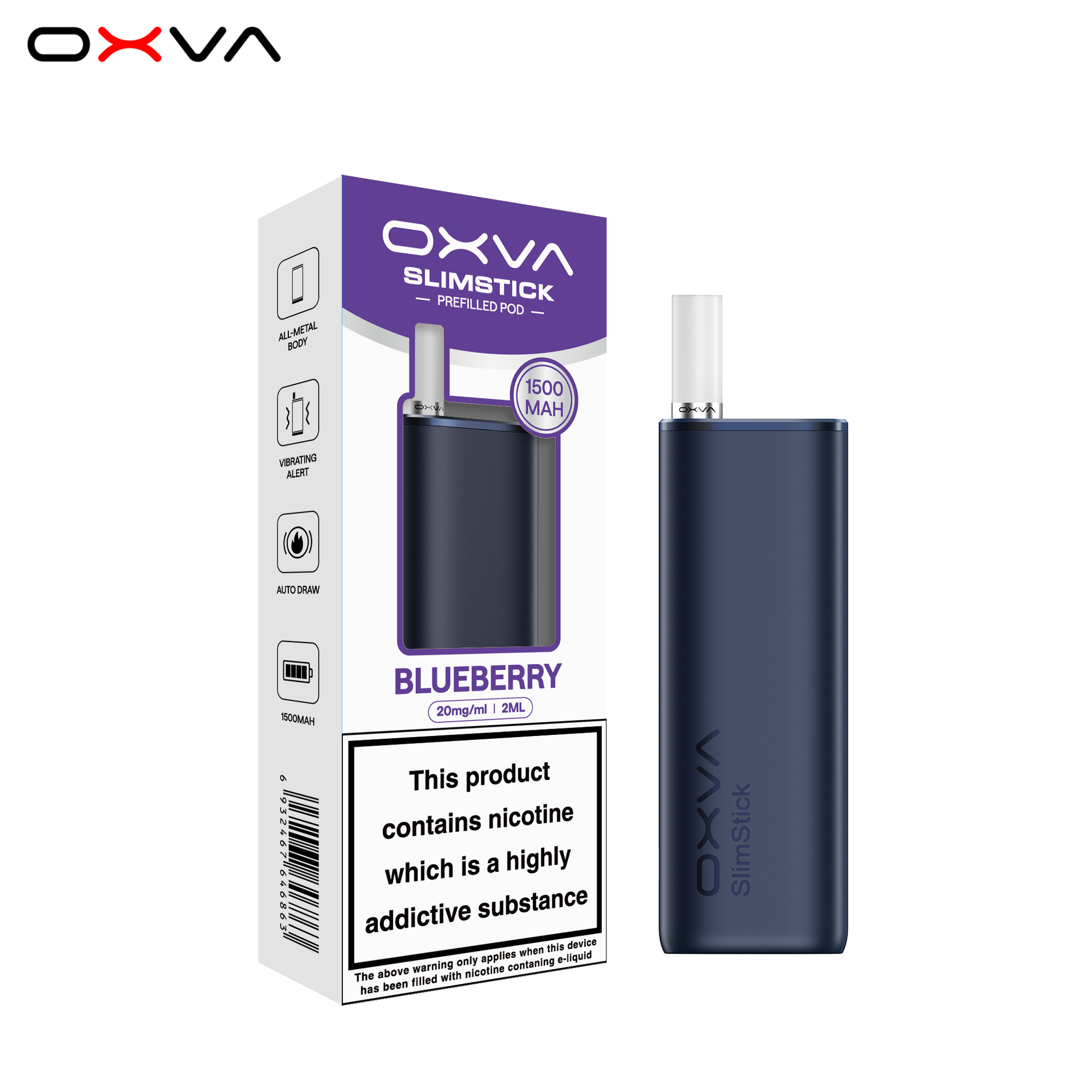 OXVA SlimStick UK in Blue