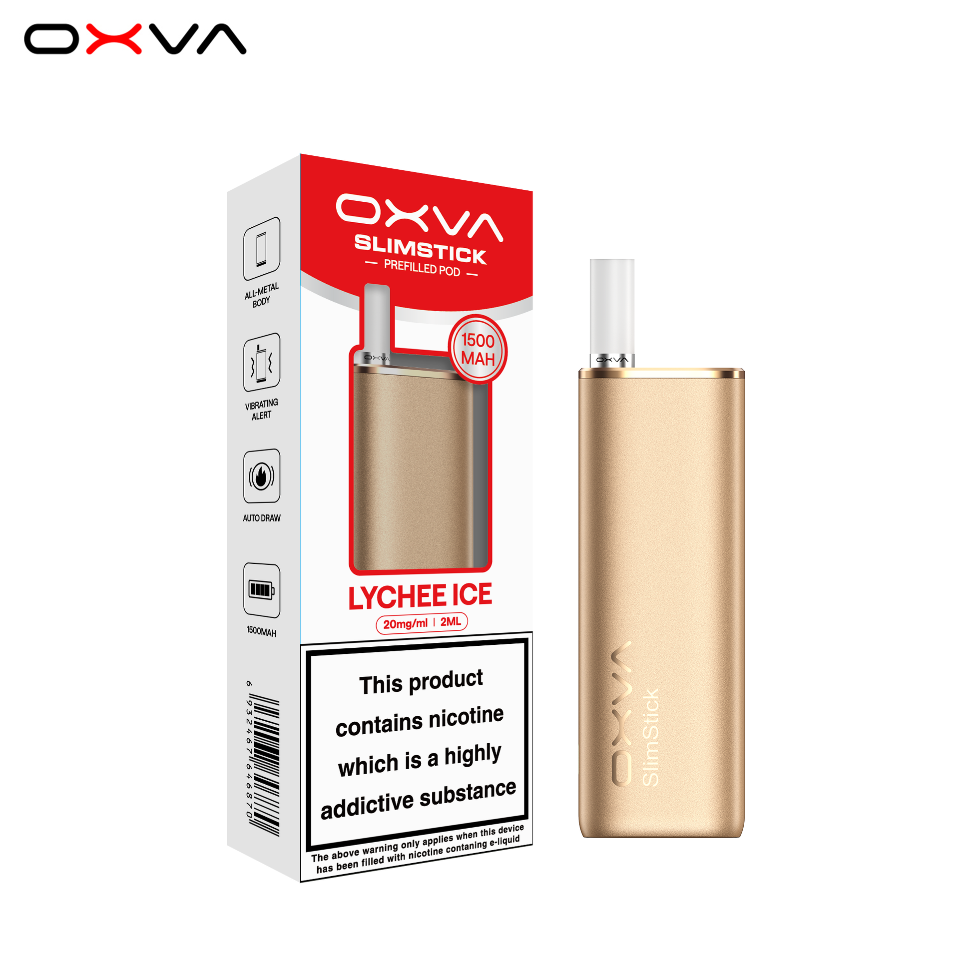 OXVA SlimStick UK in Gold
