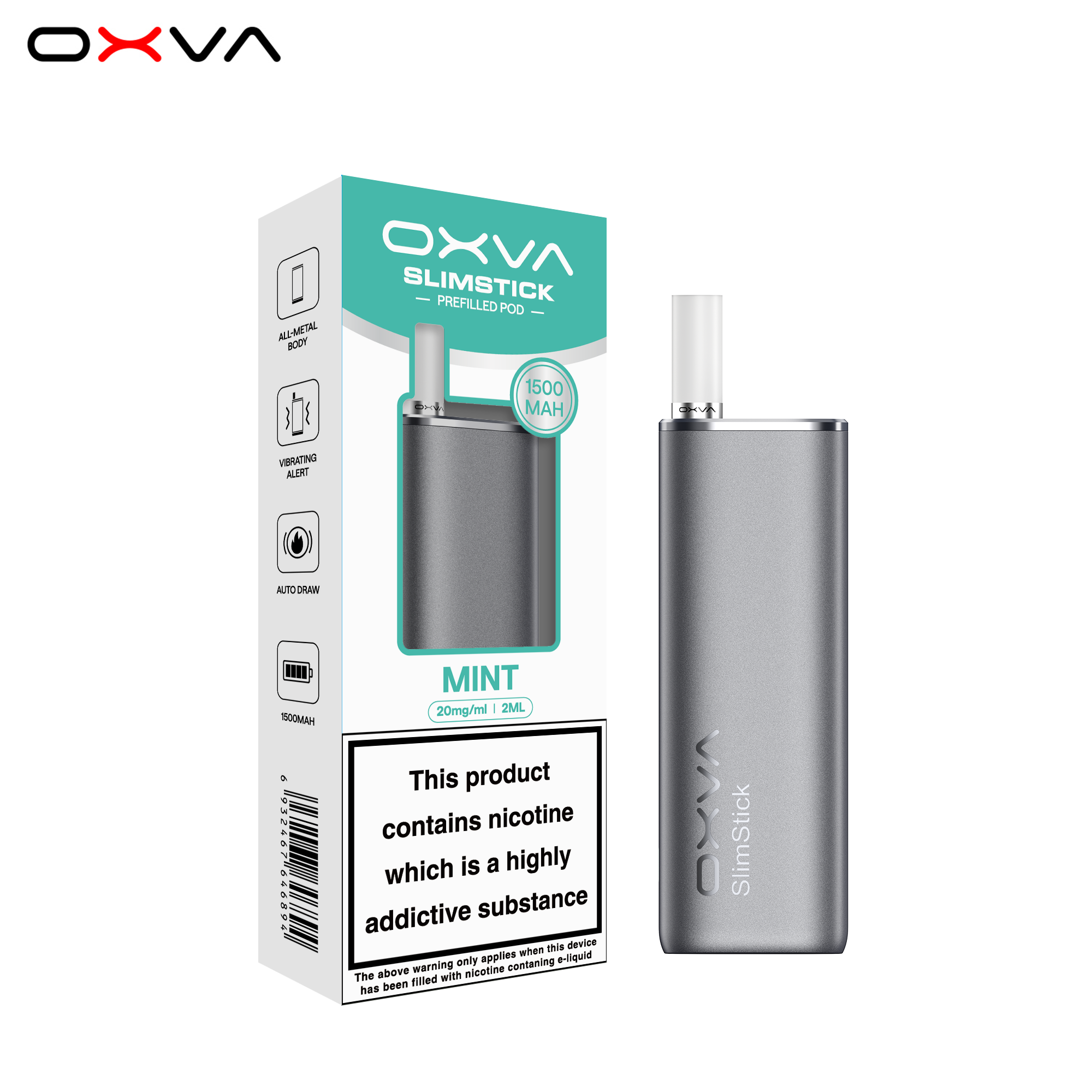 OXVA SlimStick Mint packaging shot