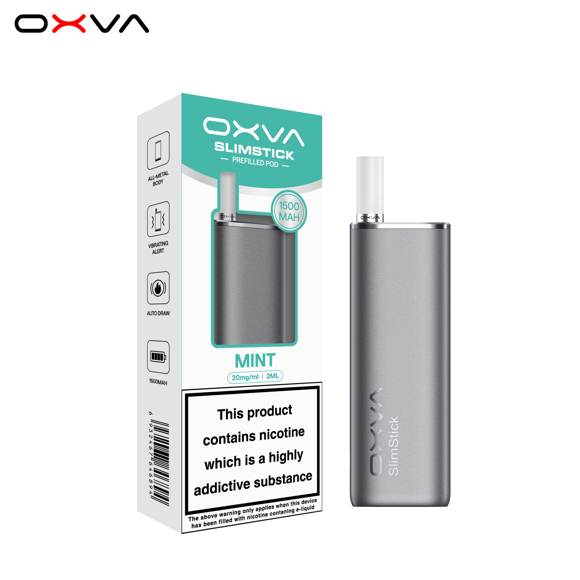 OXVA SlimStick UK in Gray