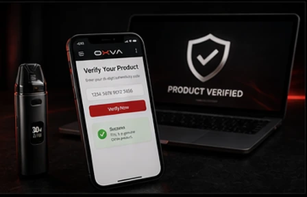 How to use the OXVA authenticity code