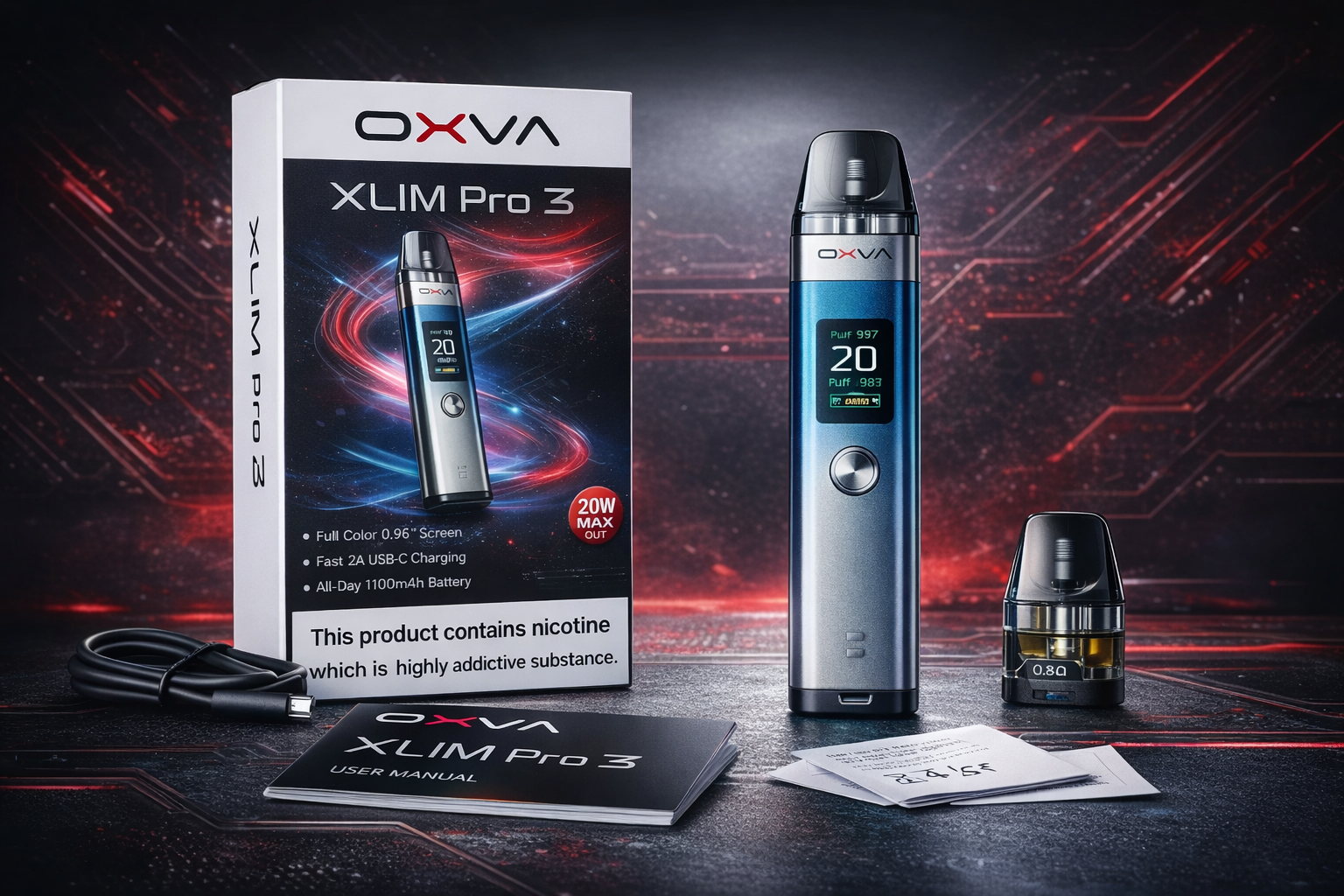 OXVA XLIM Pro 3 manual hero image