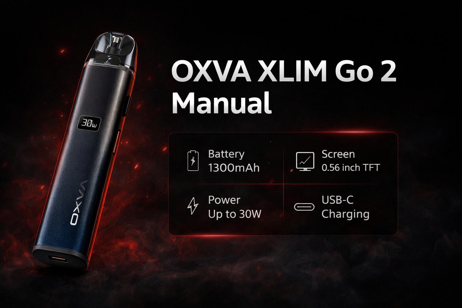 OXVA XLIM Go 2 manual hero image