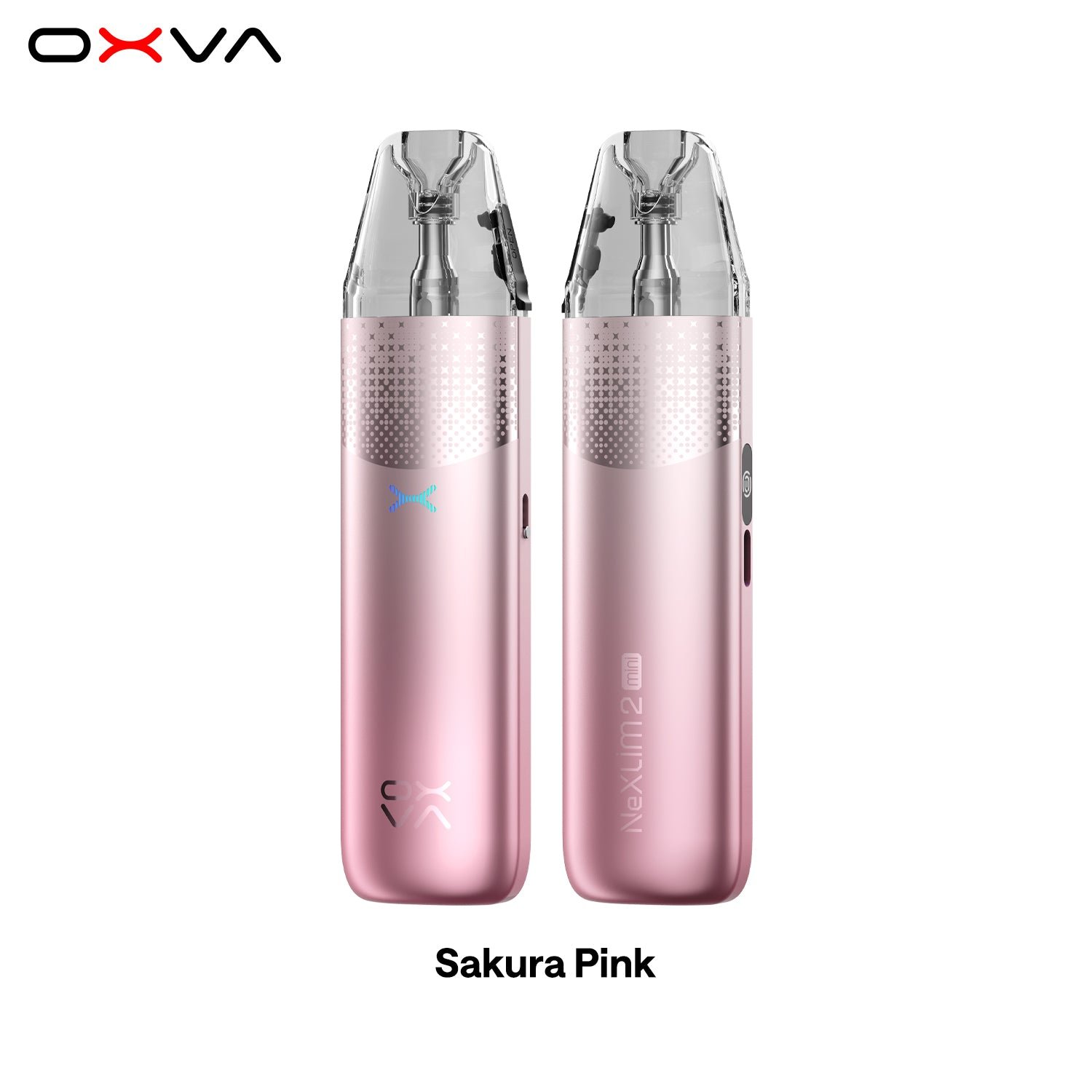 OXVA NeXLIM 2 Mini dual-mesh pod vape kit in Sakura Pink colourway