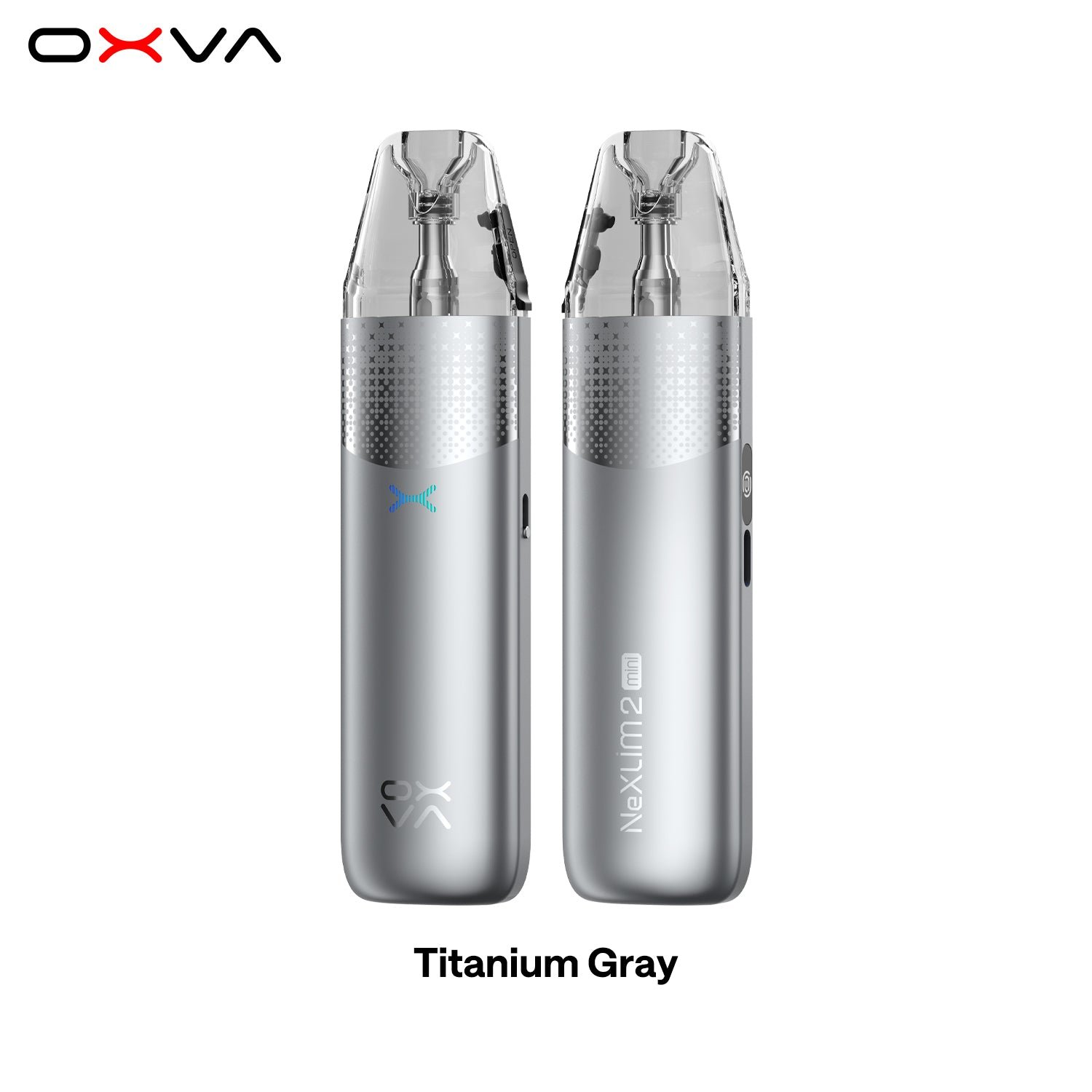 OXVA NeXLIM 2 Mini dual-mesh pod vape kit in Titanium Grey colourway