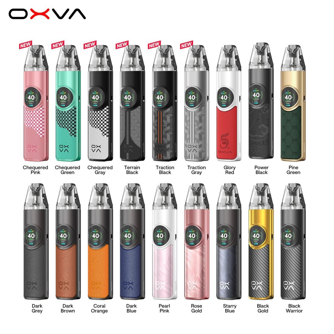 All OXVA NeXLIM colourways together
