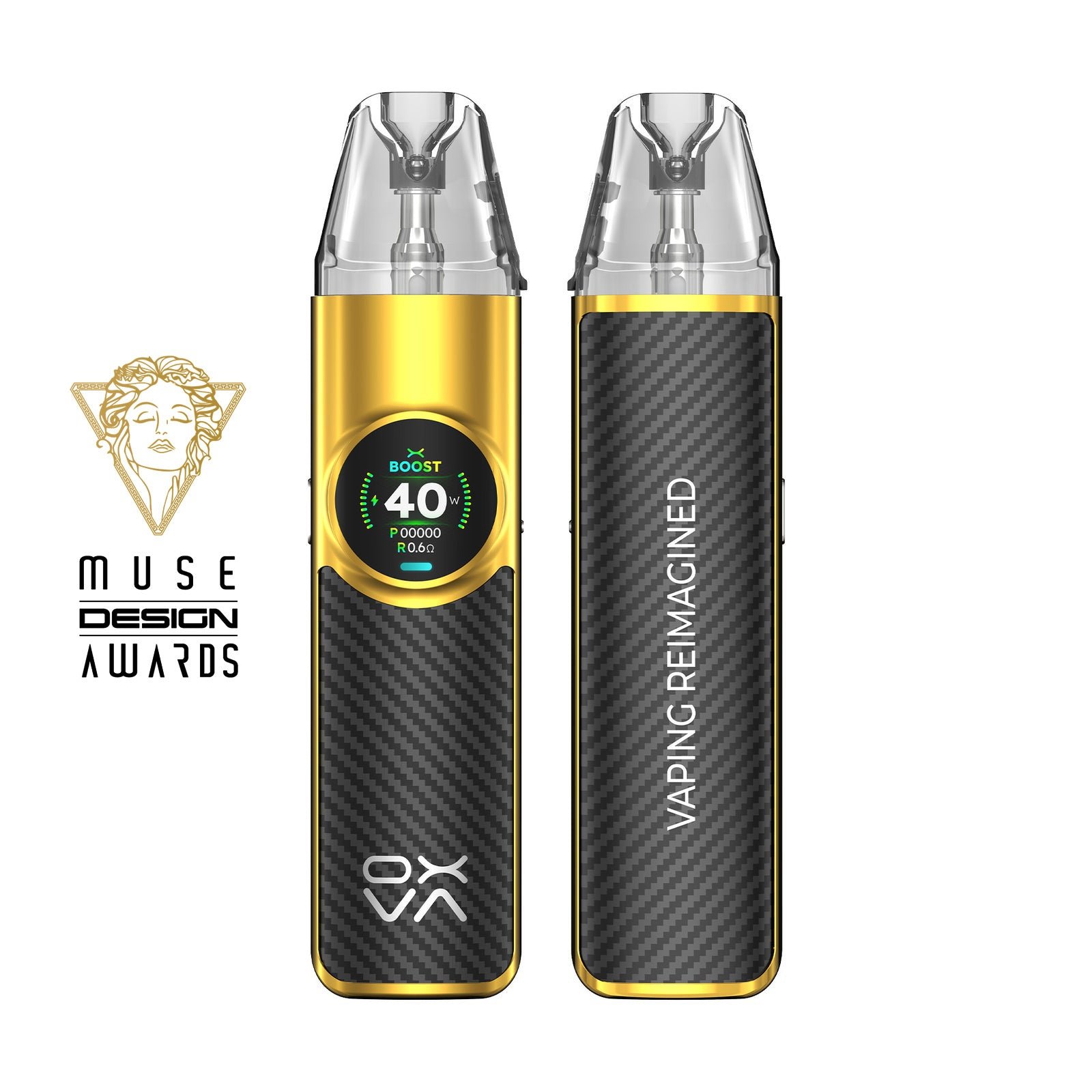 OXVA NeXLIM pod vape kit in Black Gold colourway