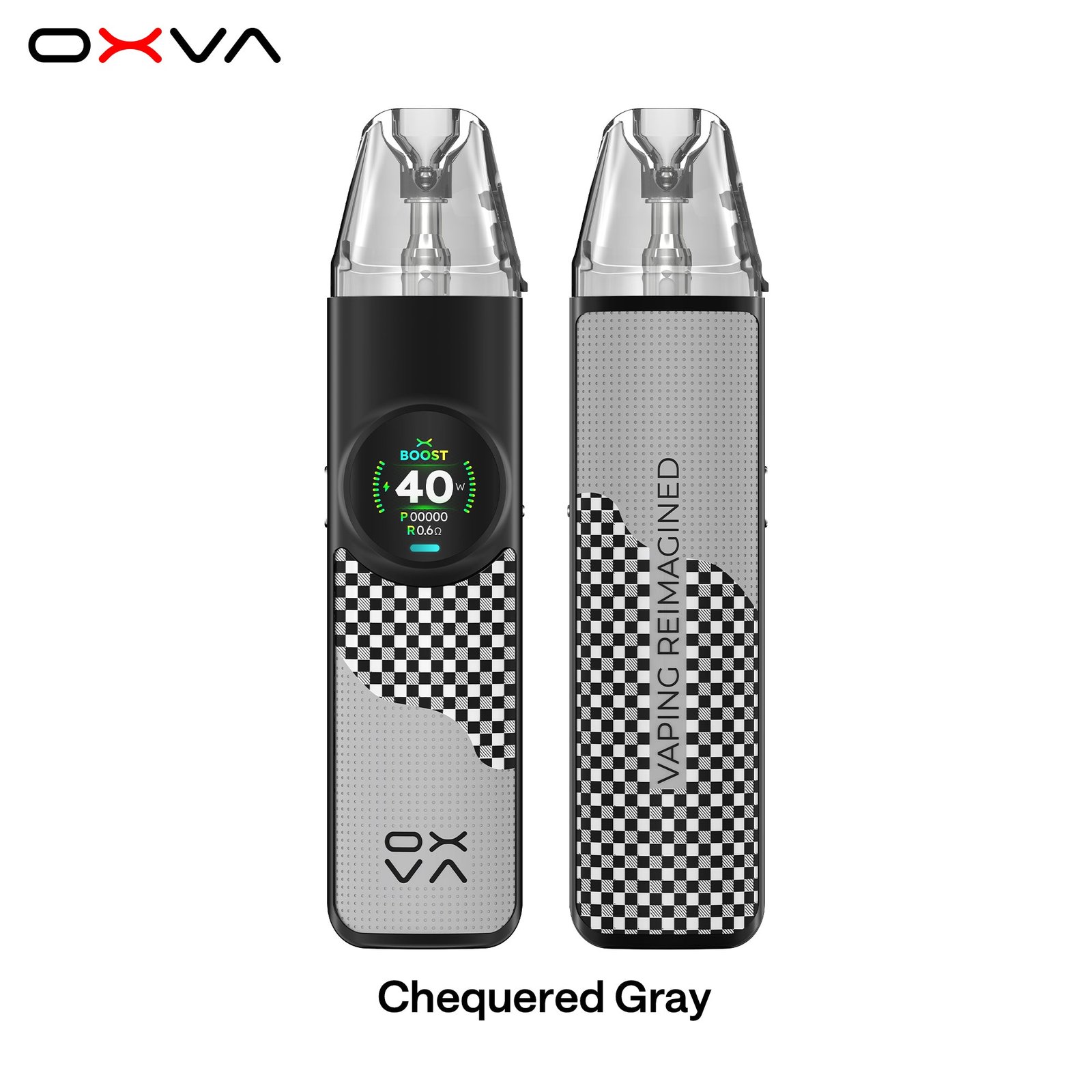 OXVA NeXLIM pod vape kit in Chequered Grey colourway
