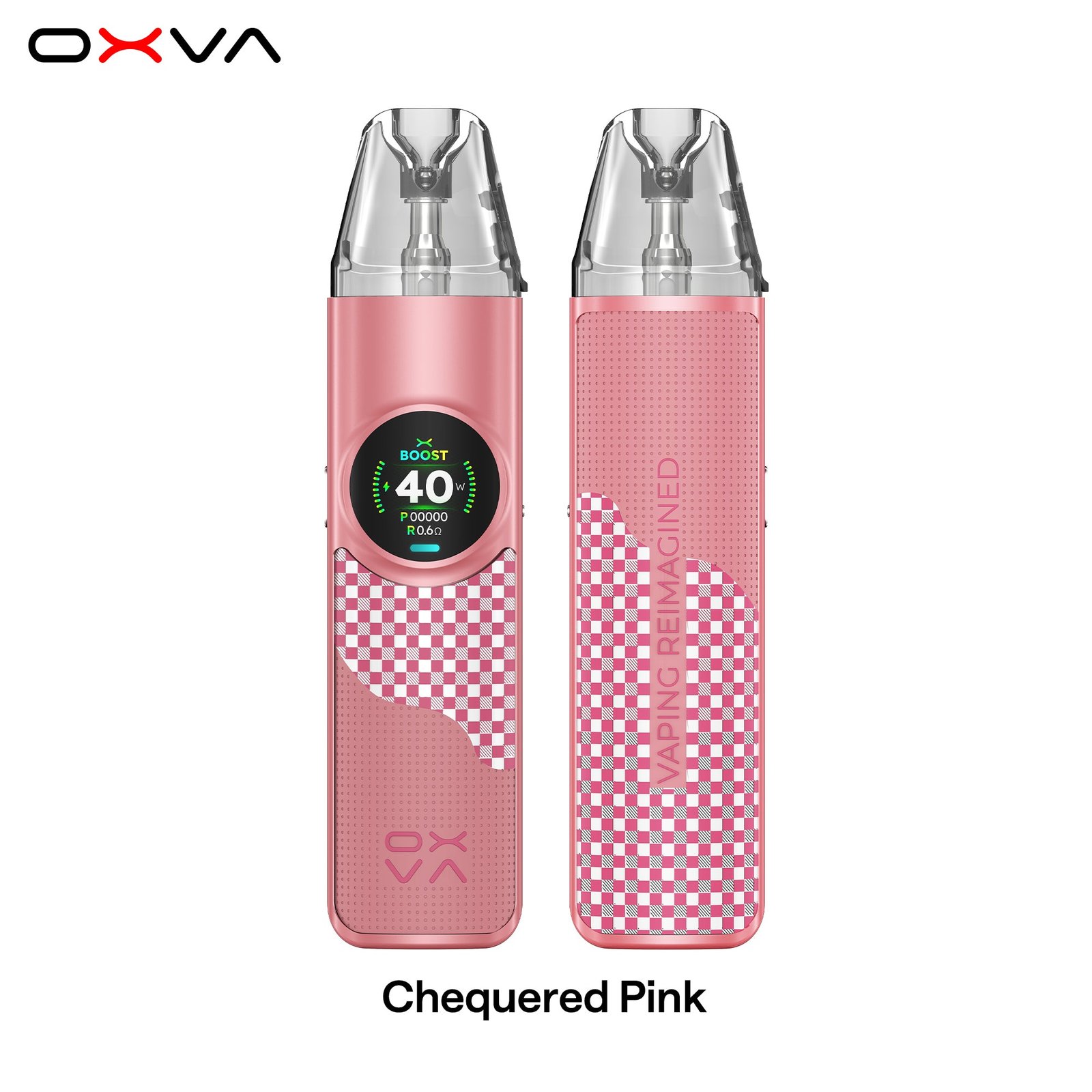 OXVA NeXLIM pod vape kit in Chequered Pink colourway