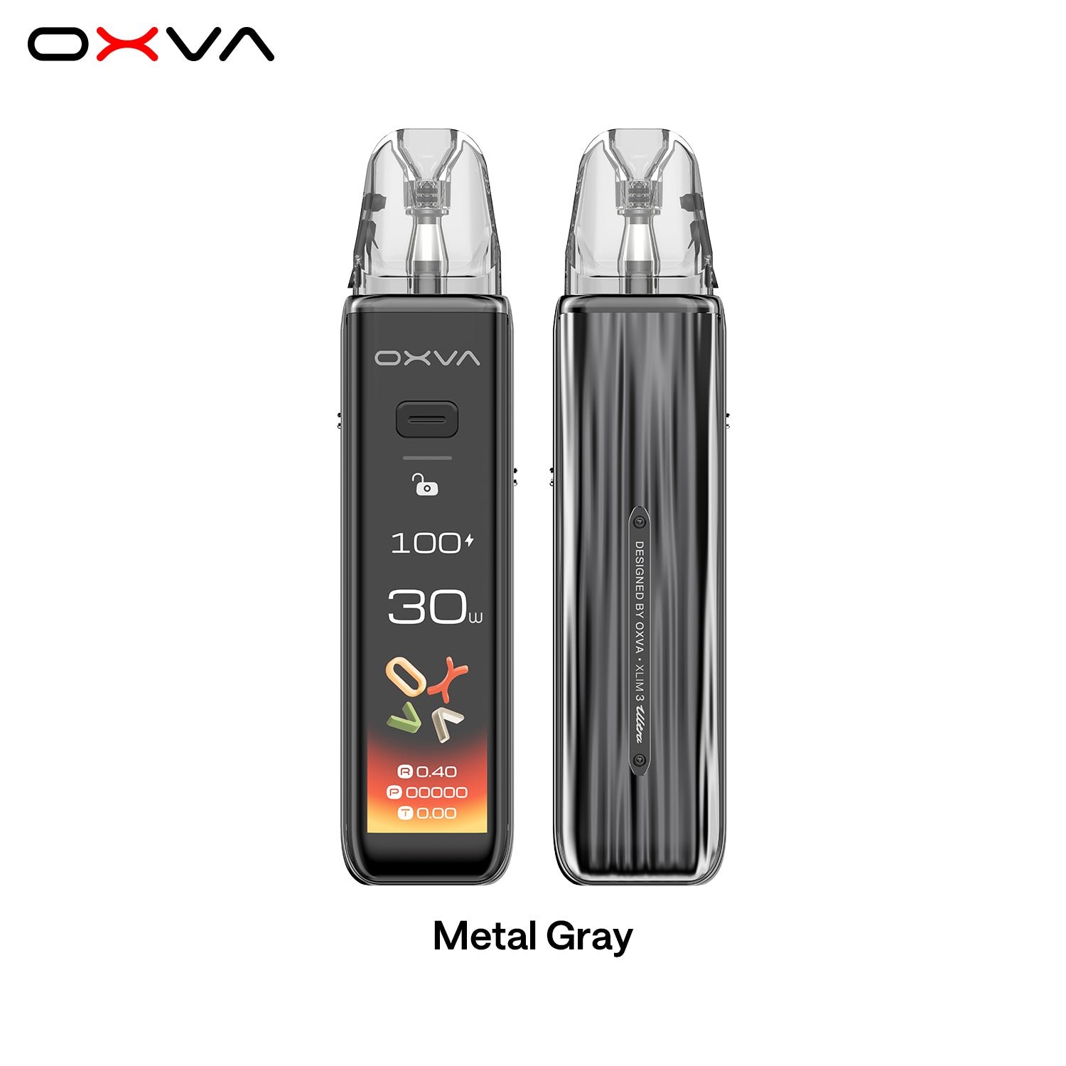 OXVA OXVA XLIM 3 Ultra pod vape kit in Metal Gray colourway
