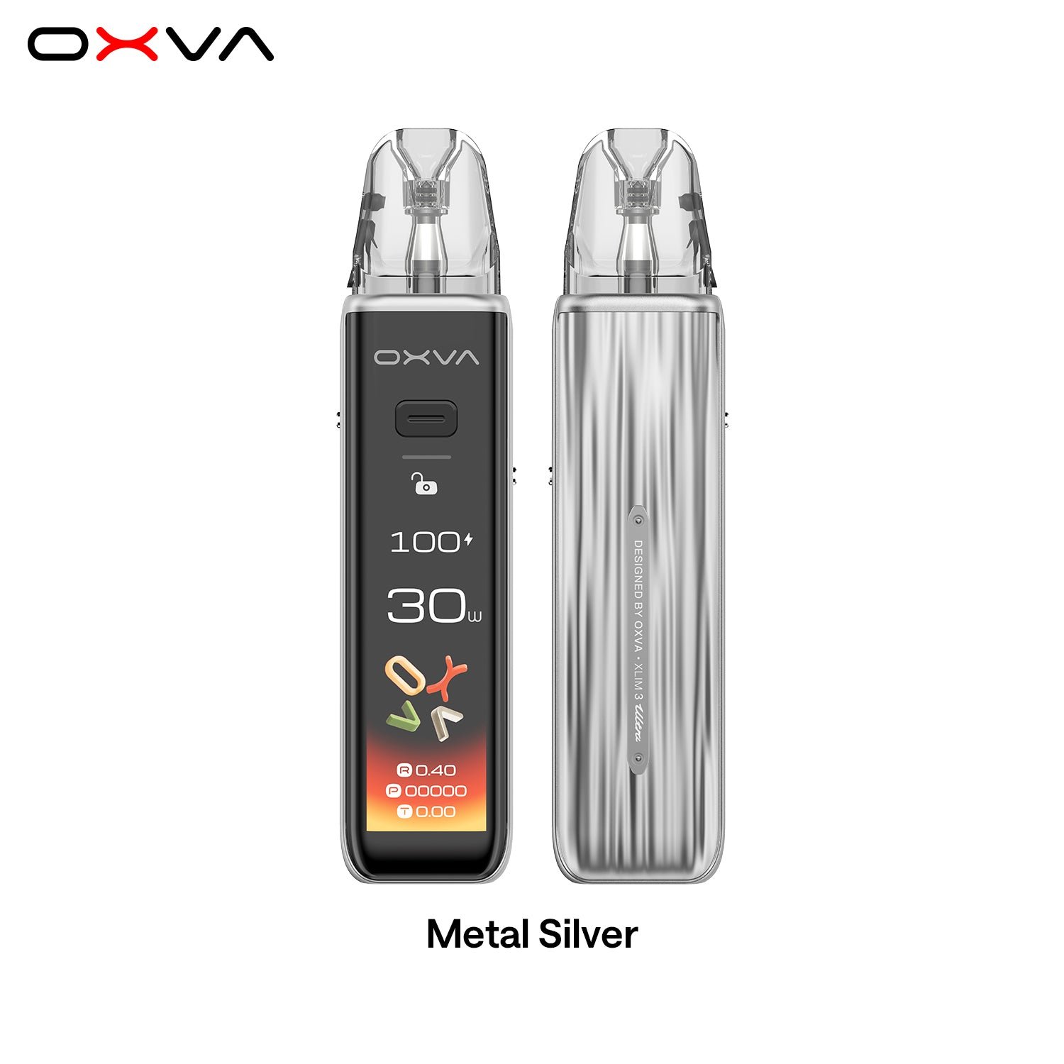 OXVA OXVA XLIM 3 Ultra pod vape kit in Metal Silver colourway