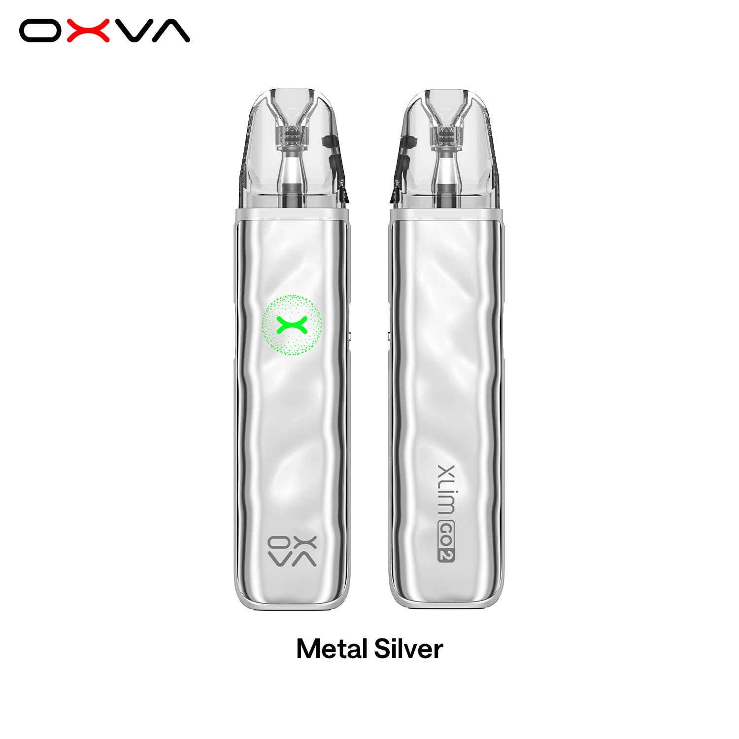 OXVA XLIM Go 2 pod vape kit in Metal Silver colourway