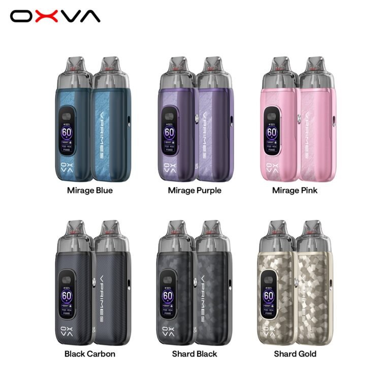 Official OXVA VPrime 2 range in all six announced colours