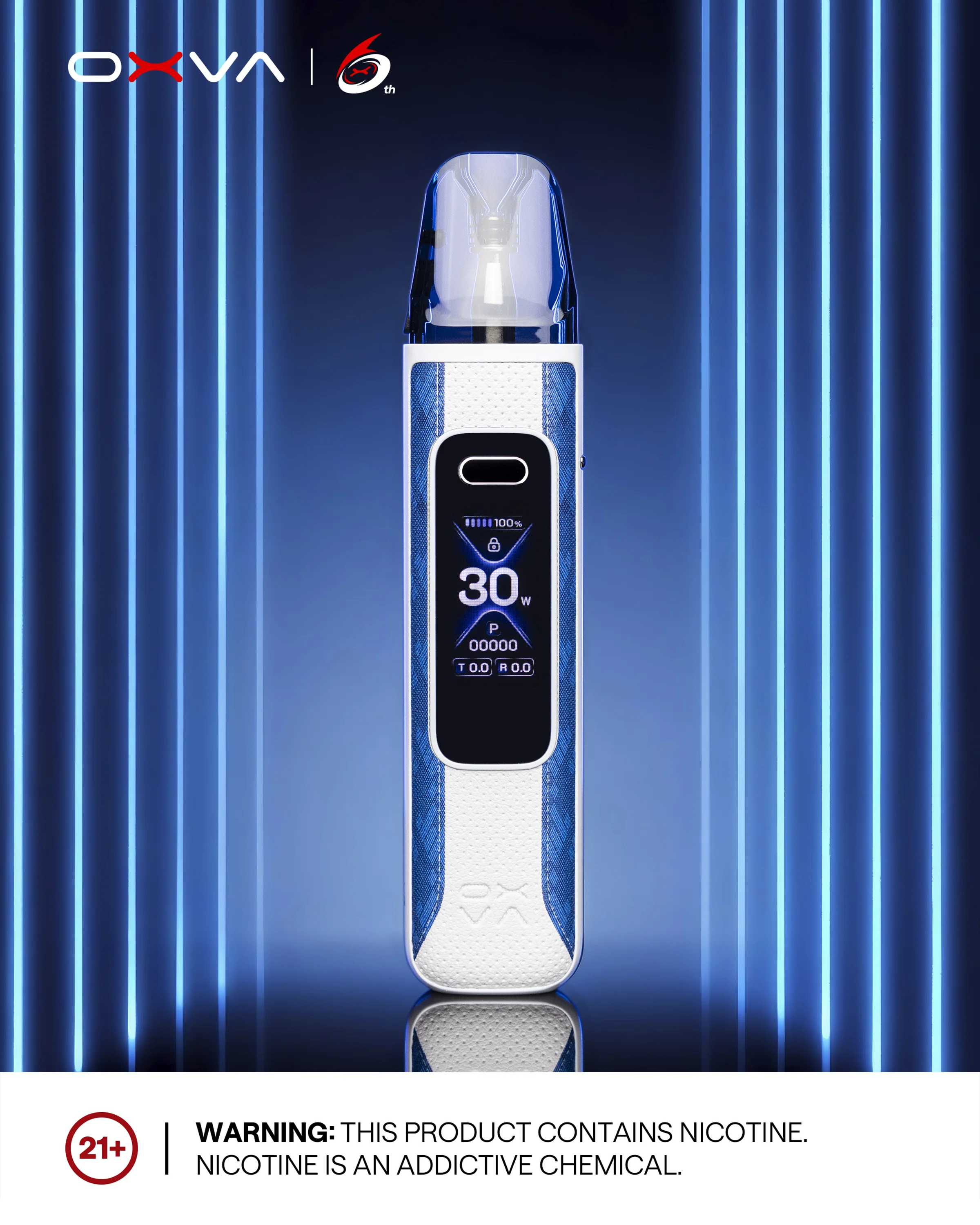 OXVA XLIM Pro 3 screen interface