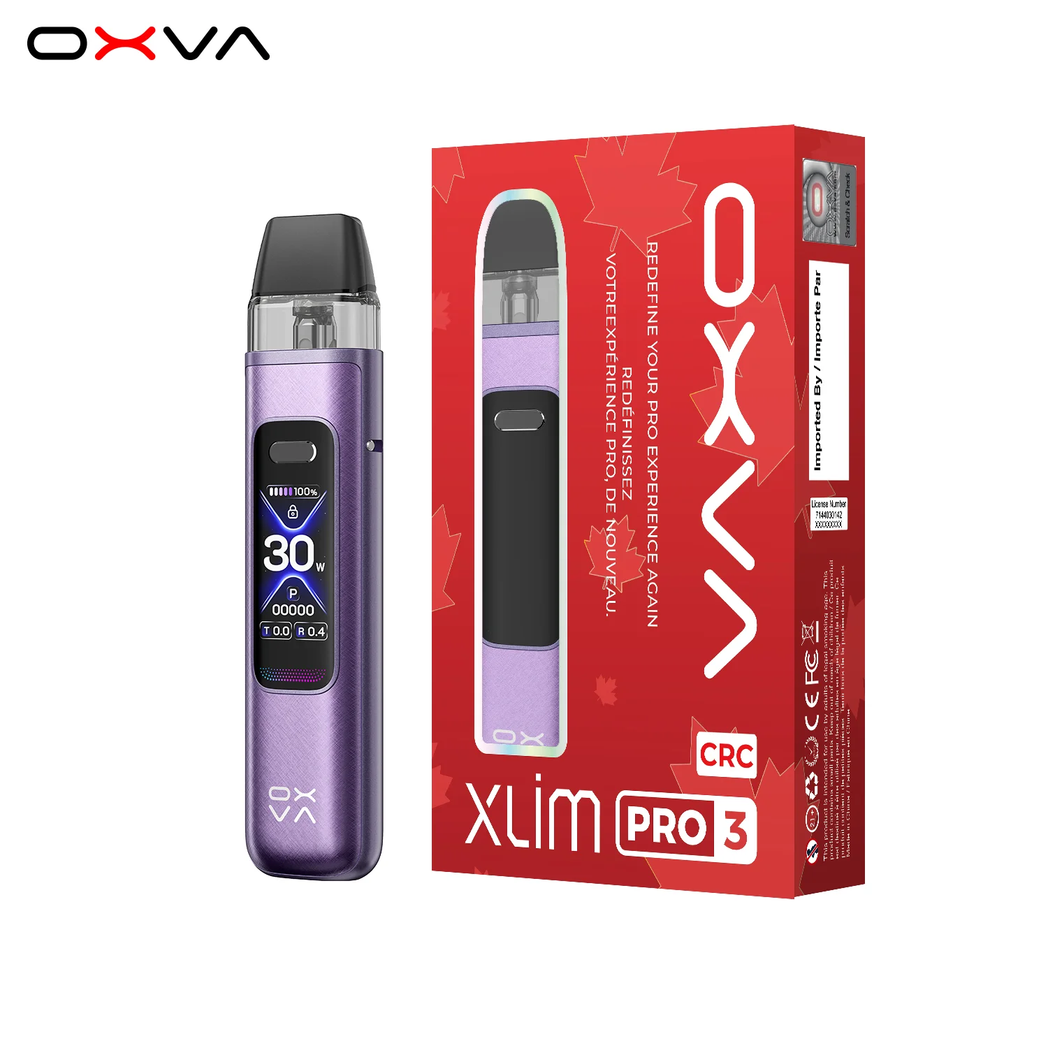 OXVA XLIM Pro 3 Purple Silk